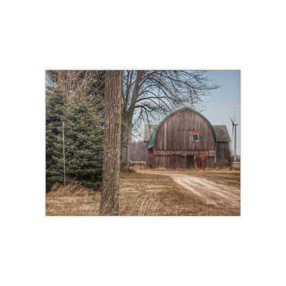 U R There Photography Barn of Deckerville Road Rustic Farmhouse Decorative Ceramic Tile