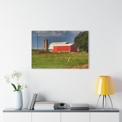 U R There Photography Clifford Farm and Silo Rustic Farmhouse Acrylic Wall Print