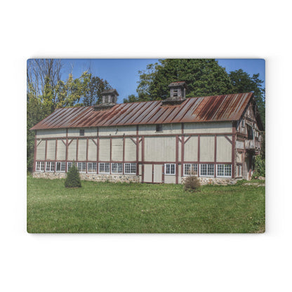 U R There Photography Bordman Road Rusted Rustic Farmhouse Tempered-Glass Cutting Board