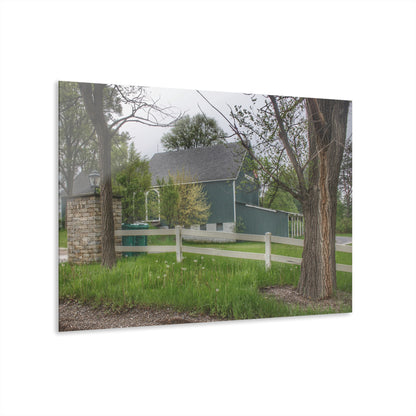 U R There Photography Lake George Road Fox Green Rustic Farmhouse Acrylic Wall Print
