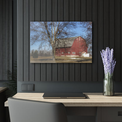 U R There Photography Dixon Road Red Rustic Farmhouse Acrylic Wall Print