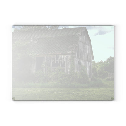 Barn Boutique Rustic Tempered-Glass Cutting Board| Hunters Creek Forgotten Grey