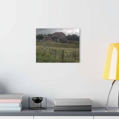 Barn Boutique Modern Farmhouse Acrylic Wall Print| Newark Road Tilted Grey