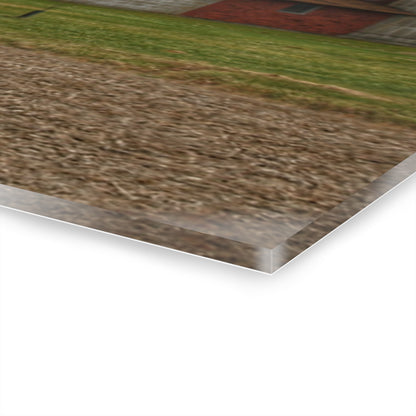 U R There Photography Murray Road Red Rustic Farmhouse Acrylic Wall Print