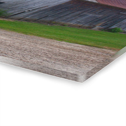U R There Photography Schoenherr Road Grey I Rustic Farmhouse Acrylic Wall Print
