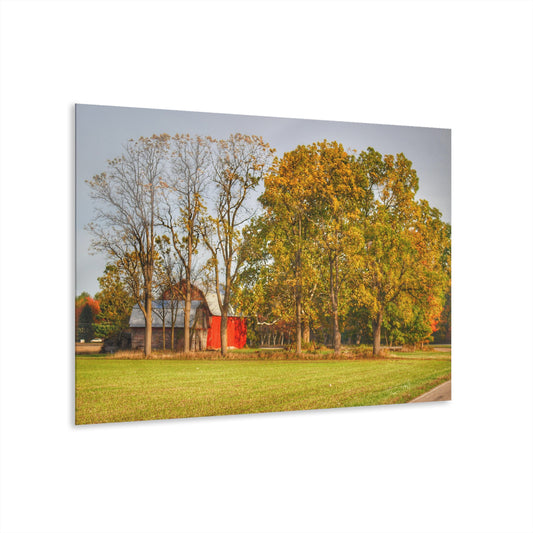 U R There Photography Barkley Road Red II Rustic Farmhouse Acrylic Wall Print