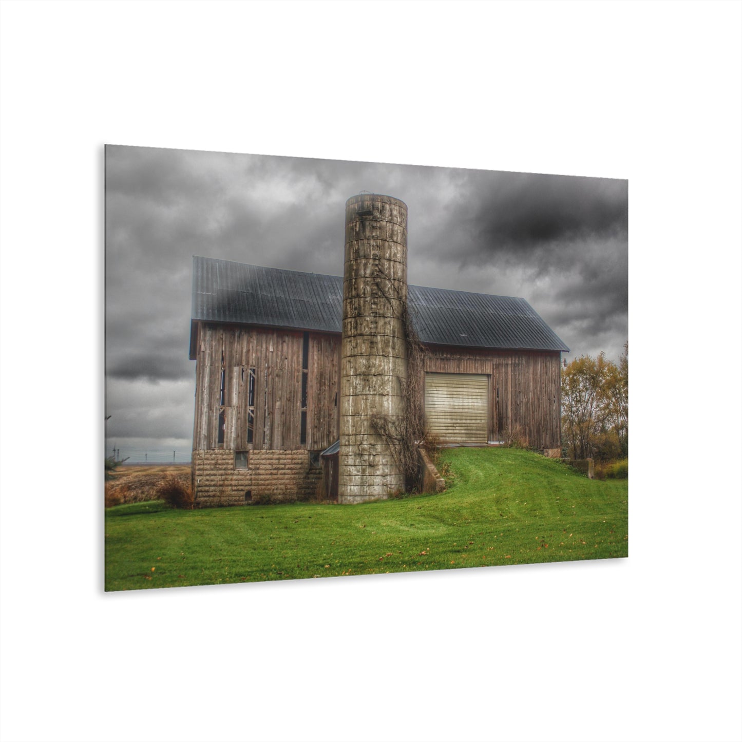 U R There Photography Gilford Grey I Rustic Farmhouse Acrylic Wall Print