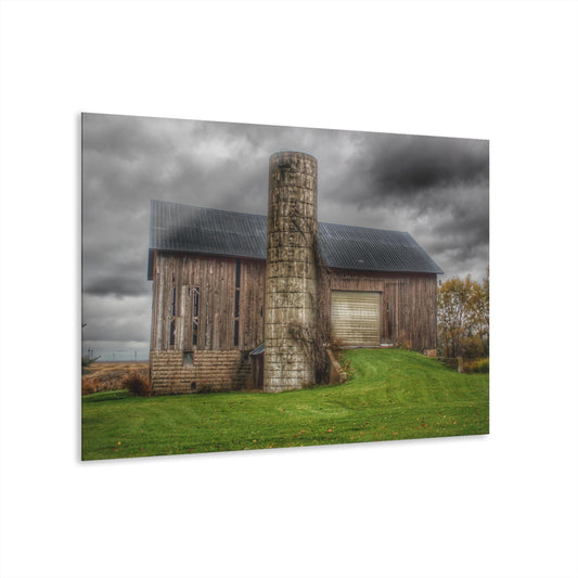 U R There Photography Gilford Grey I Rustic Farmhouse Acrylic Wall Print
