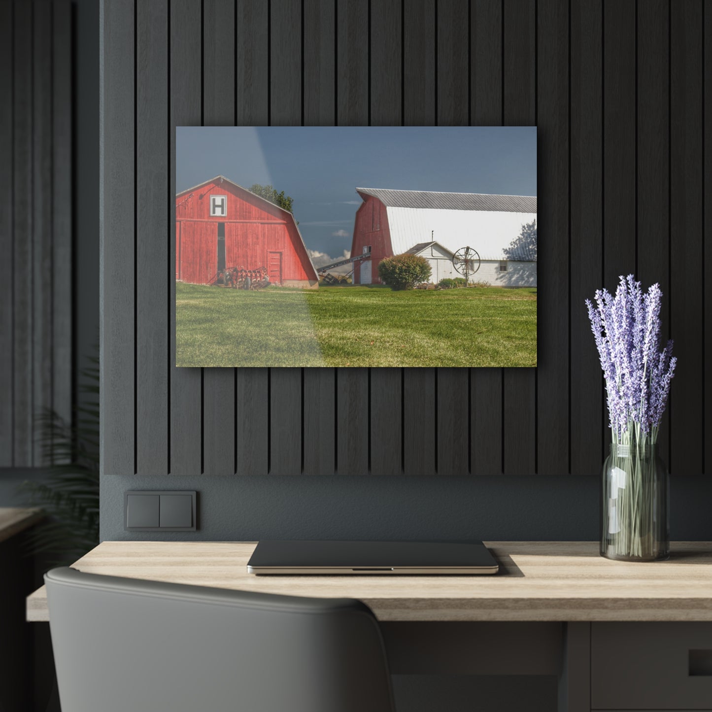 U R There Photography Shay Lake Duo Rustic Farmhouse Acrylic Wall Print