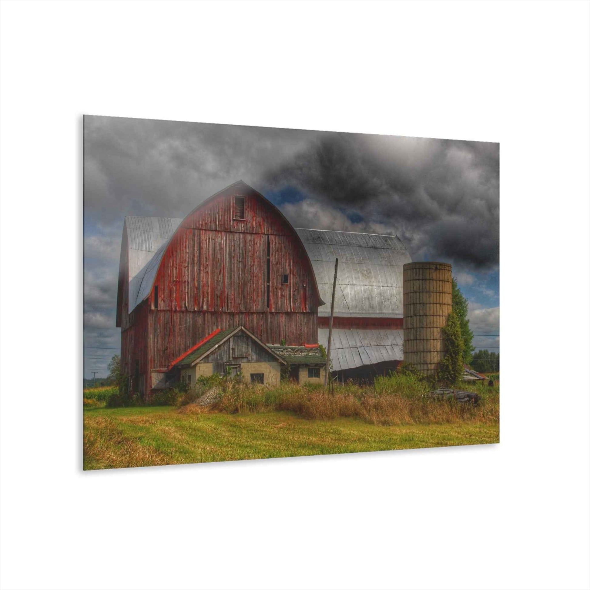 U R There Photography Valentine Road Red I Rustic Farmhouse Acrylic Wall Print