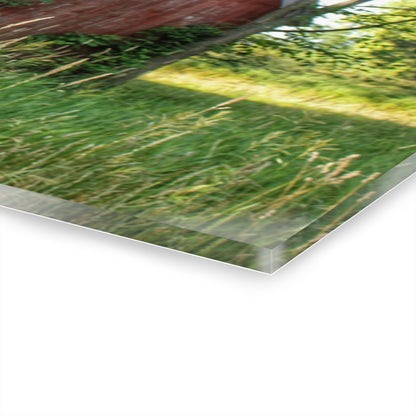 U R There Photography Murphy Lake Road Old Red Rustic Farmhouse Acrylic Wall Print