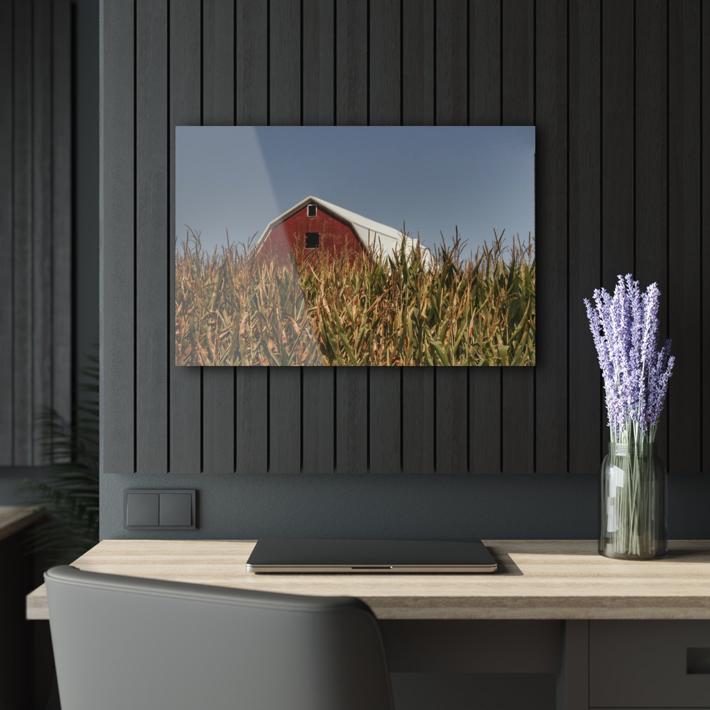 U R There Photography Beyond the Corn Rustic Farmhouse Acrylic Wall Print