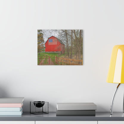 U R There Photography Patriot Red Rustic Farmhouse Acrylic Wall Print