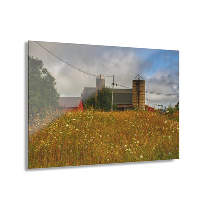 U R There Photography Brown Road Hidden Reds Rustic Farmhouse Acrylic Wall Print