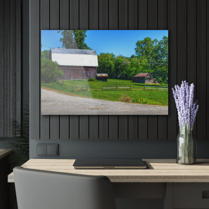 U R There Photography Vienna Road Greys Rustic Farmhouse Acrylic Wall Print