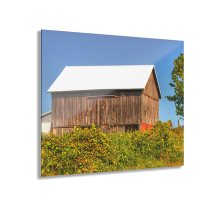 U R There Photography Hilltop High Grey Rustic Farmhouse Acrylic Wall Print