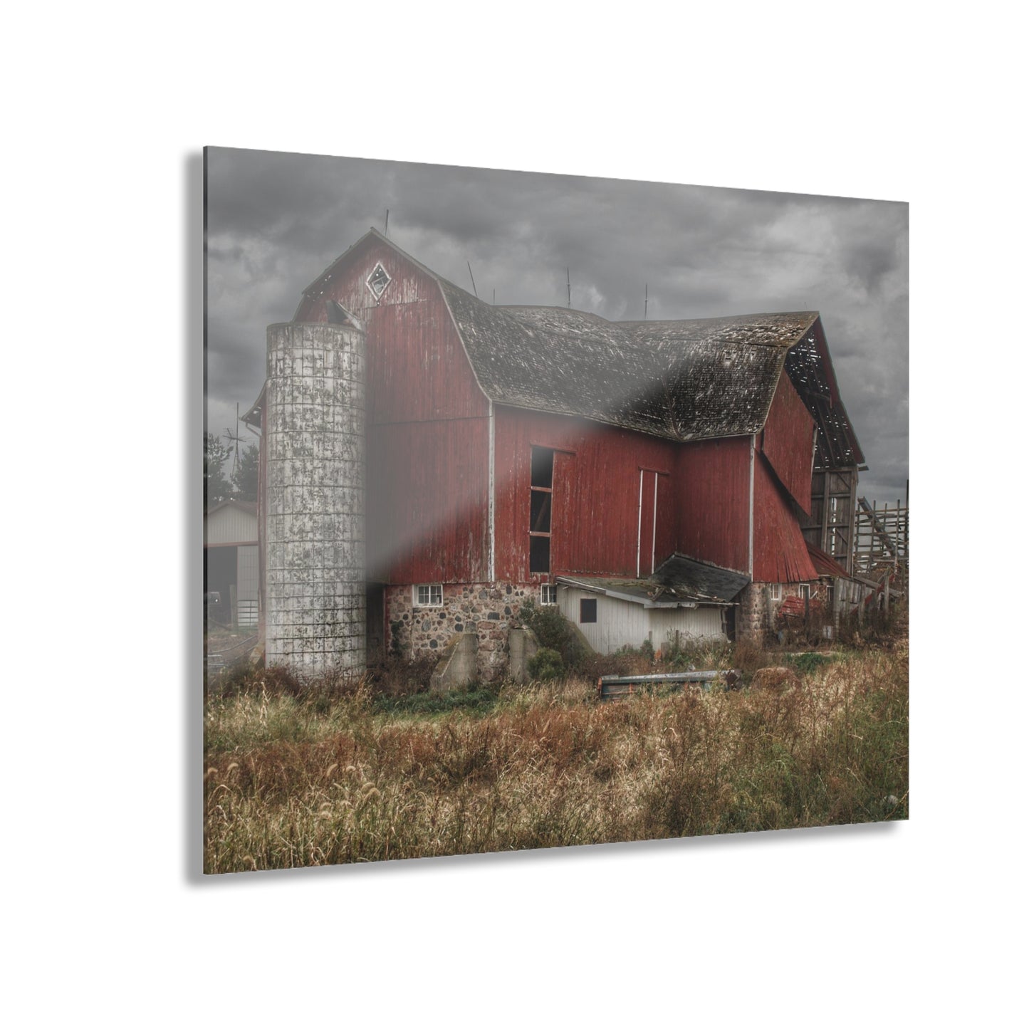 U R There Photography Hurds Corner Red II Rustic Farmhouse Acrylic Wall Print