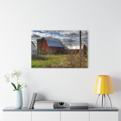 U R There Photography McDowell Road Reds III Rustic Farmhouse Acrylic Wall Print