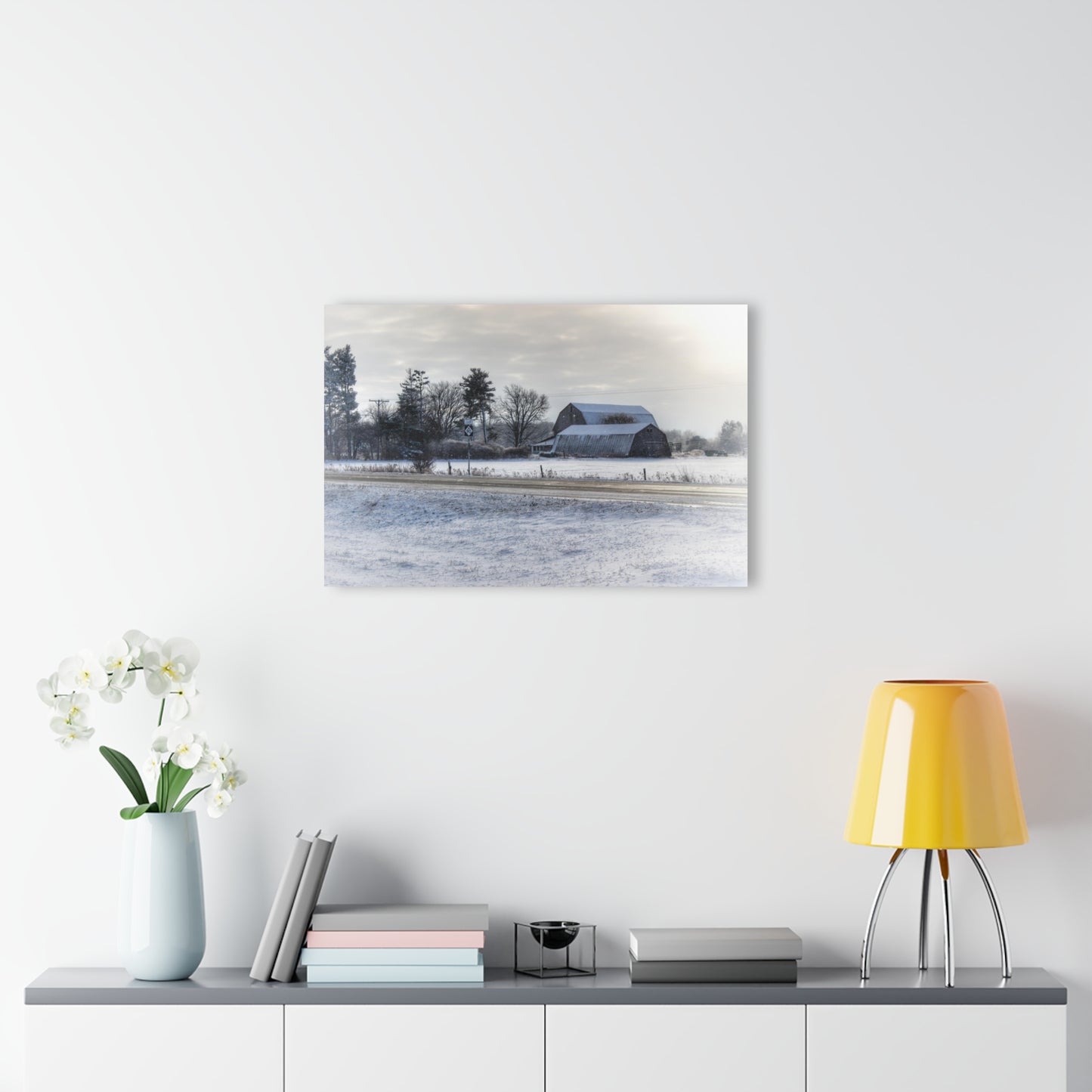 U R There Photography Otter Lake Road Greys Rustic Farmhouse Acrylic Wall Print
