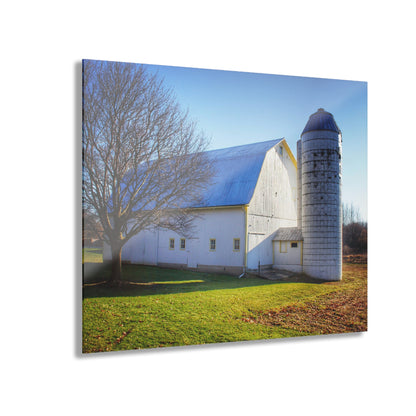 U R There Photography Elba White Rustic Farmhouse Acrylic Wall Print