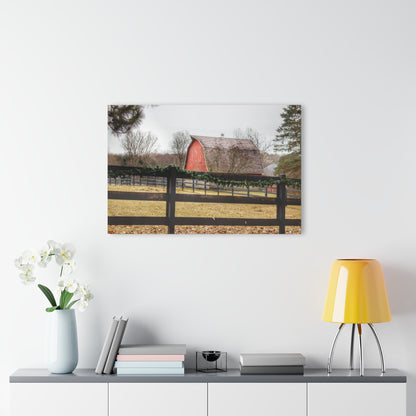 U R There Photography Beyond the Fence on Blood Road Rustic Farmhouse Acrylic Wall Print