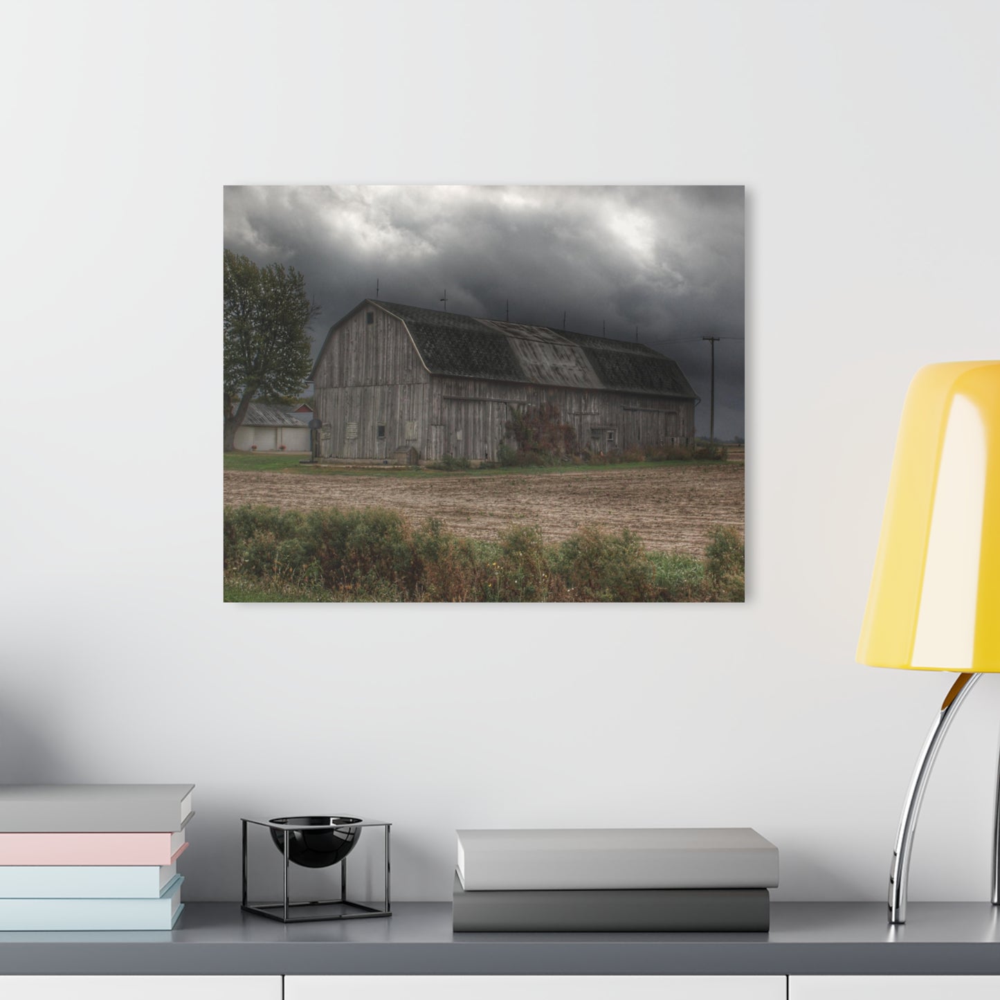 U R There Photography Waterman Road Grey II Rustic Farmhouse Acrylic Wall Print