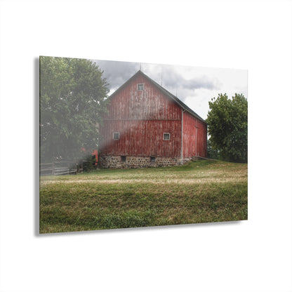 U R There Photography Five Lakes Red II Rustic Farmhouse Acrylic Wall Print