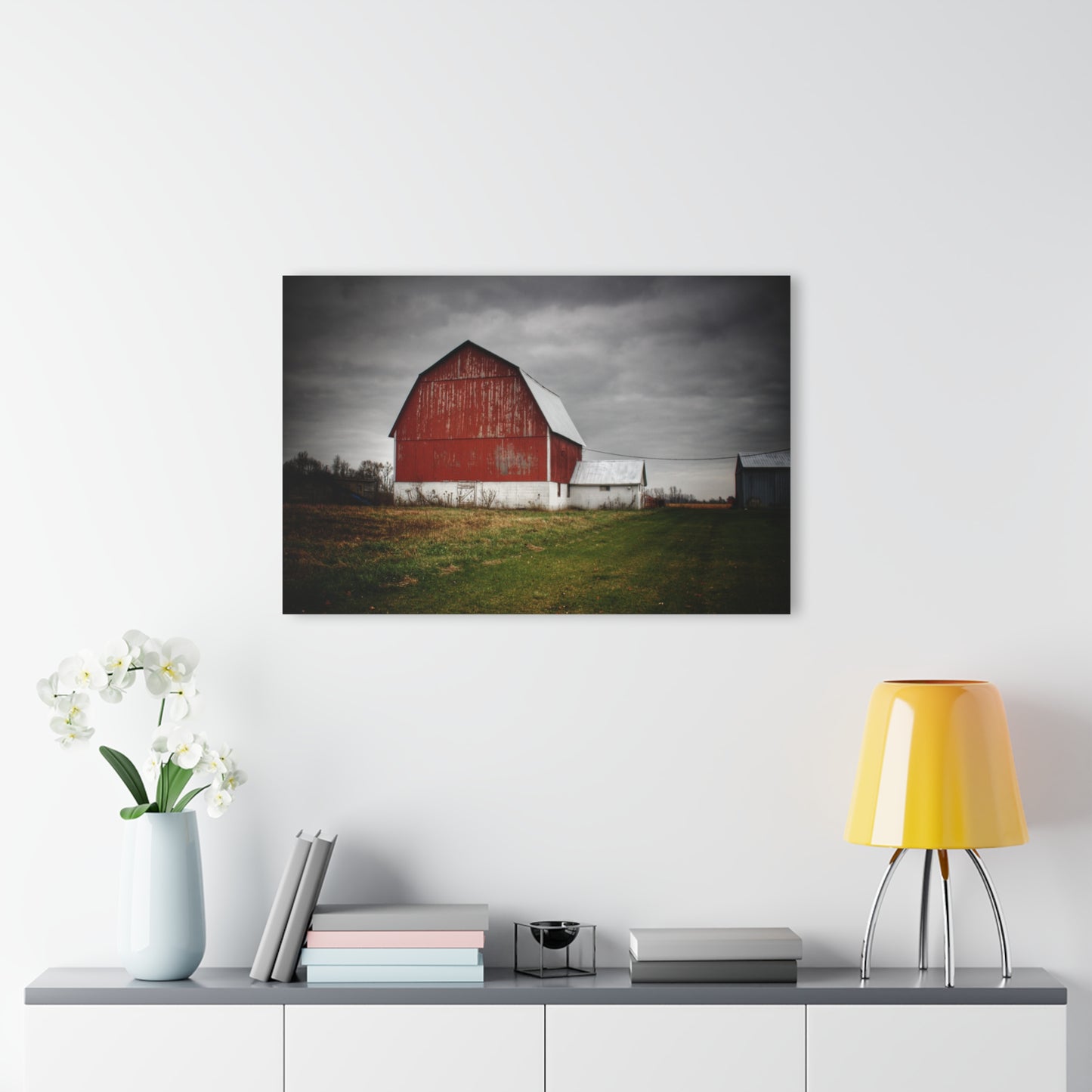 U R There Photography Mills Road Red II Rustic Farmhouse Acrylic Wall Print