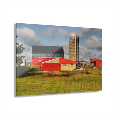 U R There Photography Kingston Checkerboard Farm Rustic Farmhouse Acrylic Wall Print