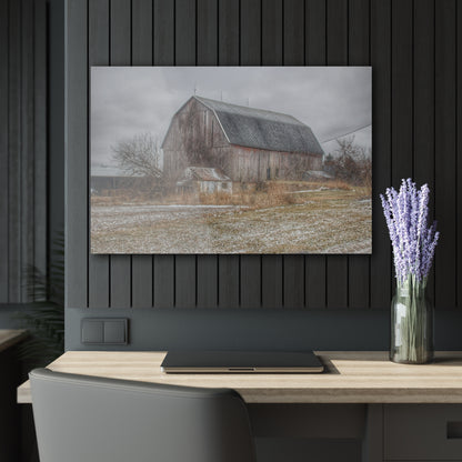 U R There Photography Mayville Road Grey Rustic Farmhouse Acrylic Wall Print