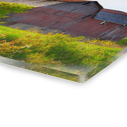 U R There Photography Leslie Road Red II Rustic Farmhouse Acrylic Wall Print