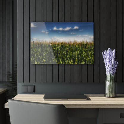 U R There Photography Sky-High Corn Rustic Farmhouse Acrylic Wall Print