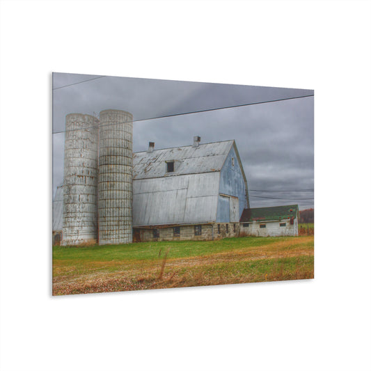 U R There Photography Daley Road Grey I Rustic Farmhouse Acrylic Wall Print
