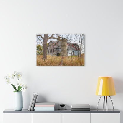 U R There Photography Hill Road Roadside Grey II Rustic Farmhouse Acrylic Wall Print