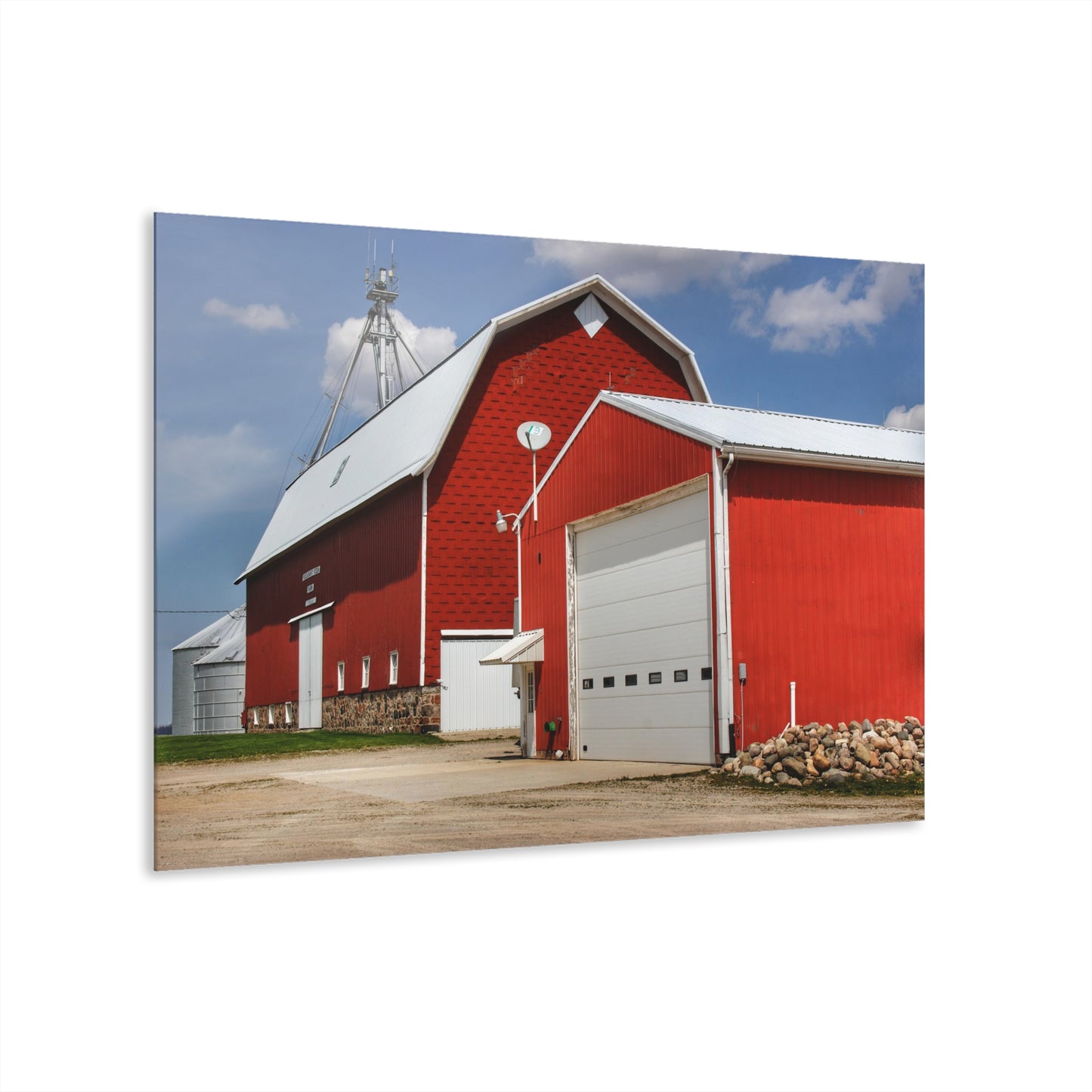 U R There Photography Darbee Red Rustic Farmhouse Acrylic Wall Print