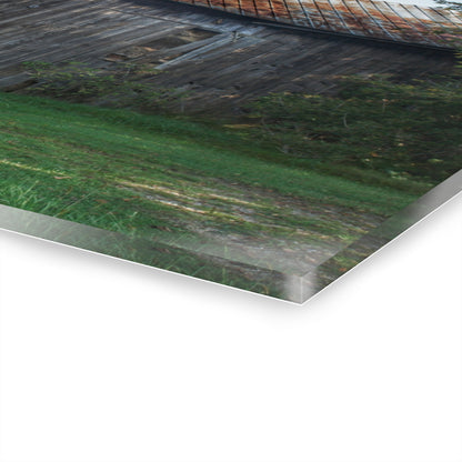 U R There Photography Rusted Grey Rustic Farmhouse Acrylic Wall Print