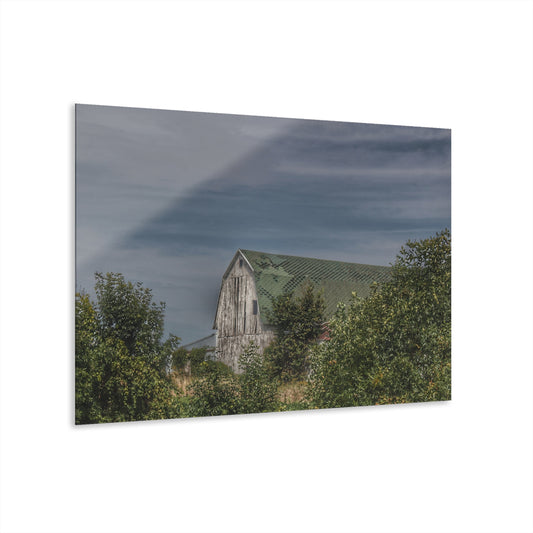 U R There Photography Hill Road Hidden Grey II Rustic Farmhouse Acrylic Wall Print