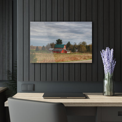 U R There Photography M-24 TnT Red II Rustic Farmhouse Acrylic Wall Print