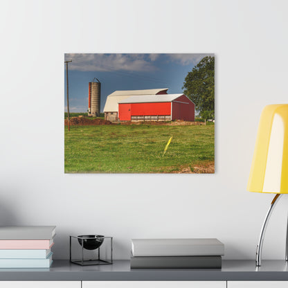 U R There Photography Clifford Farm and Silo Rustic Farmhouse Acrylic Wall Print
