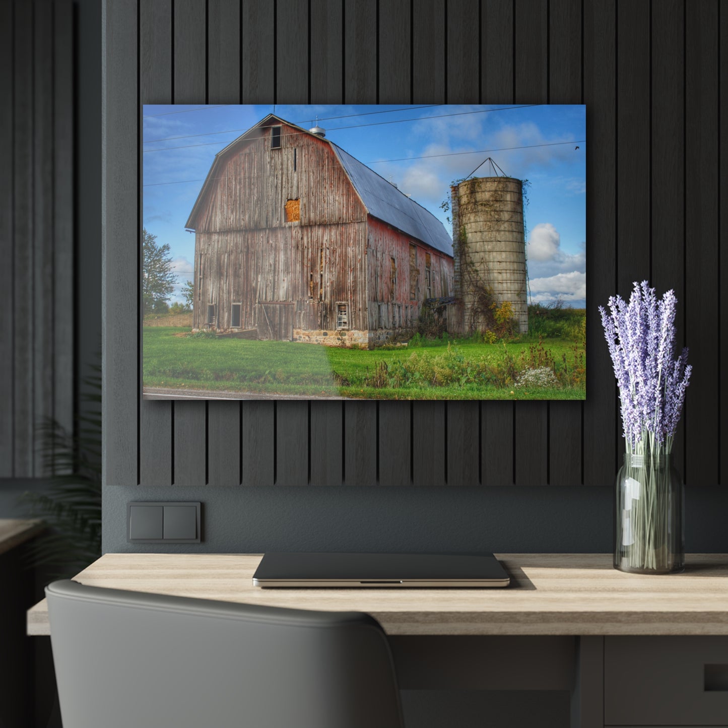 U R There Photography North Irish Red II Rustic Farmhouse Acrylic Wall Print