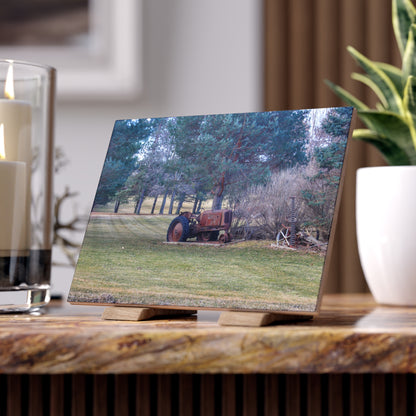 U R There Photography Casey Road Yard Art II Rustic Farmhouse Decorative Ceramic Tile