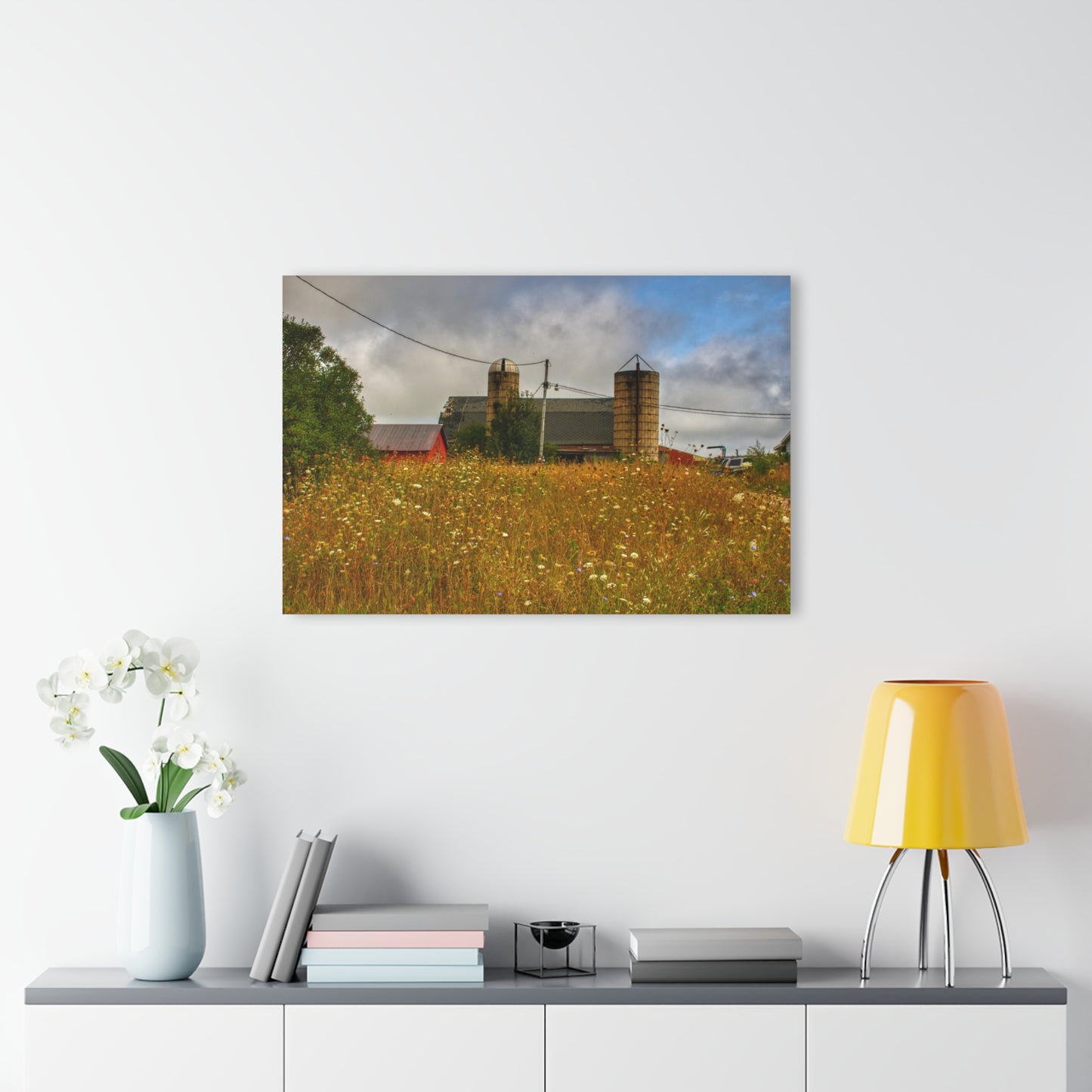 U R There Photography Brown Road Hidden Reds Rustic Farmhouse Acrylic Wall Print