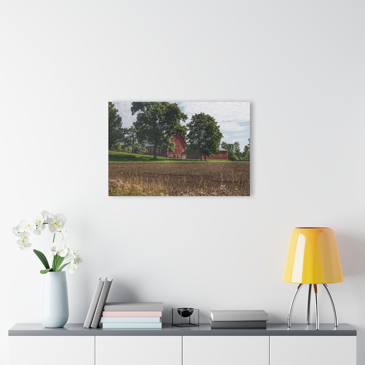 U R There Photography Catlin Road Red II Rustic Farmhouse Acrylic Wall Print