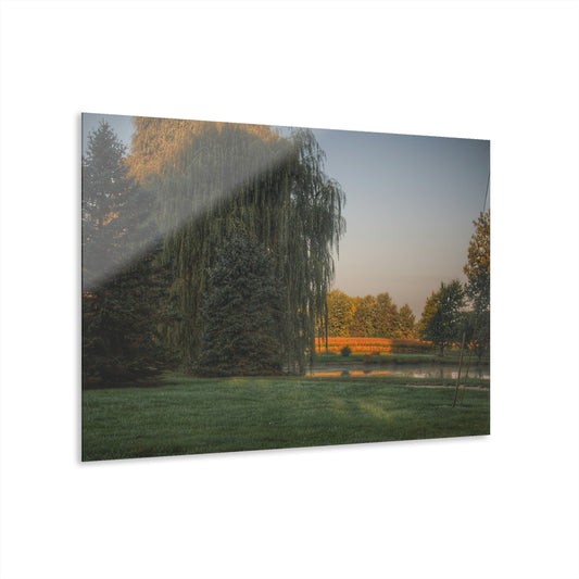 U R There Photography Sunrise on Willow Pond II Rustic Farmhouse Acrylic Wall Print