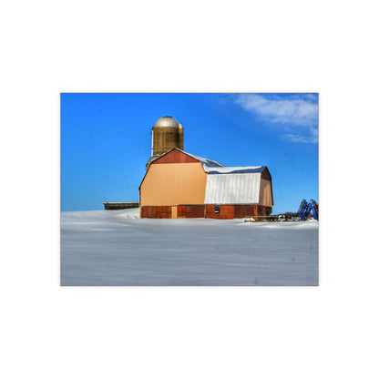 U R There Photography Bay City - Forestville Beige Barn Rustic Farmhouse Decorative Ceramic Tile