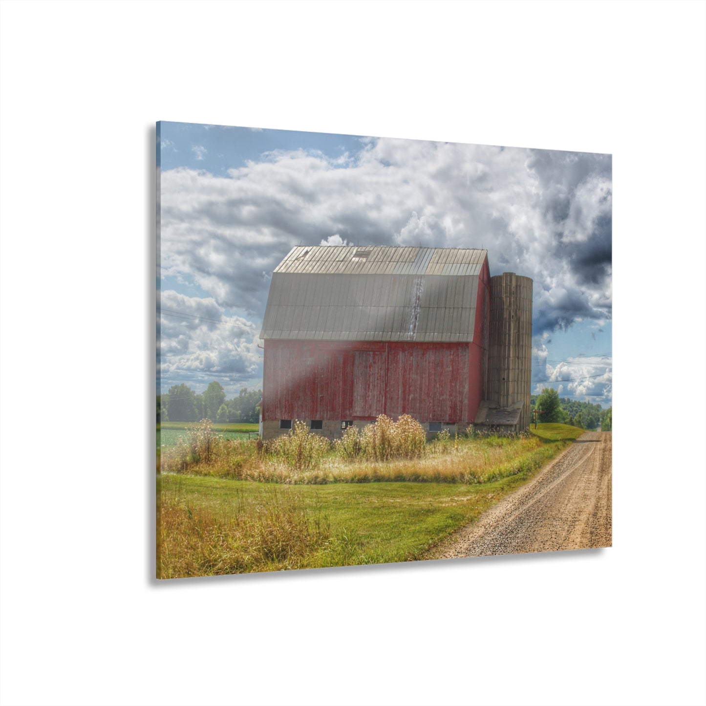 Barn Boutique Modern Farmhouse Acrylic Wall Print| Haines Road Red I