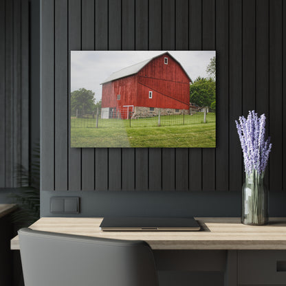 U R There Photography Elba Road Red II Rustic Farmhouse Acrylic Wall Print