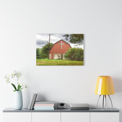 U R There Photography Flint River Road Cross Barn Rustic Farmhouse Acrylic Wall Print