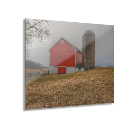 U R There Photography Brocker Road Red II Rustic Farmhouse Acrylic Wall Print
