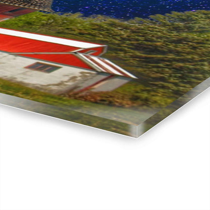 U R There Photography Moon over Hollenbeck Rustic Farmhouse Acrylic Wall Print